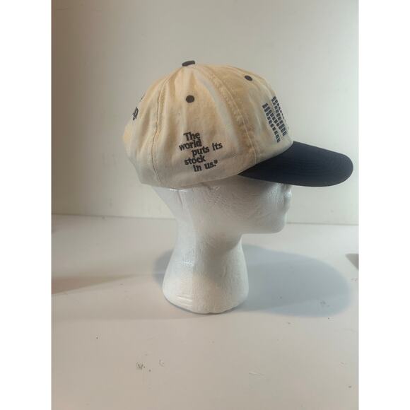 Vintage NYSE Snap Back Hat Cap New York NY Stock Exchange White Blue 90s - Picture 4 of 7